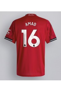 Fotbalové Dres Manchester United Amad Diallo #16 Domácí Oblečení 2025-26 Krátký Rukáv